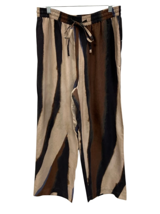 Banana Republic Size L Tan, Brown, Navy, Blue Lyocell Long Sleeve Pant Set Tan, Brown, Navy, Blue / L