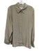 Banana Republic Size L Tan Silk Long Sleeve Button Up Top Tan / L