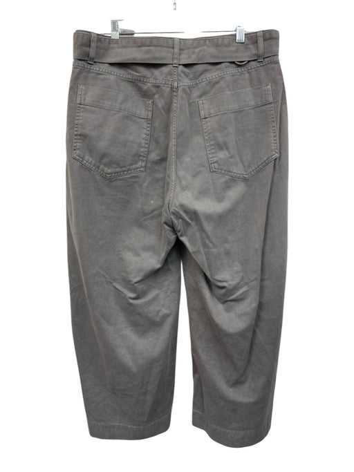 Banana Republic Size 14 Slate Gray Cotton Zip Fly High Rise Patches Pants Slate Gray / 14