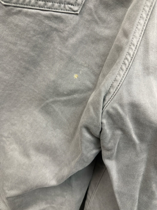 Banana Republic Size 14 Slate Gray Cotton Zip Fly High Rise Patches Pants Slate Gray / 14