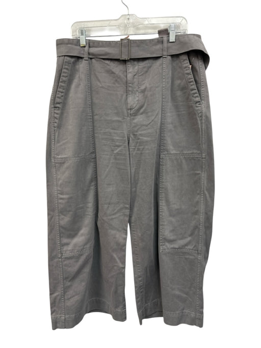Banana Republic Size 14 Slate Gray Cotton Zip Fly High Rise Patches Pants Slate Gray / 14