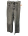 Zara Size 14 Gray Wash Cotton Denim Zip Fly High Rise Wide Leg Raw Hem Jeans Gray Wash / 14