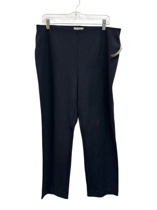 COS Size XL Navy Blue Viscose & Polyamide Elastic Waistband Stretch Pants Navy Blue / XL