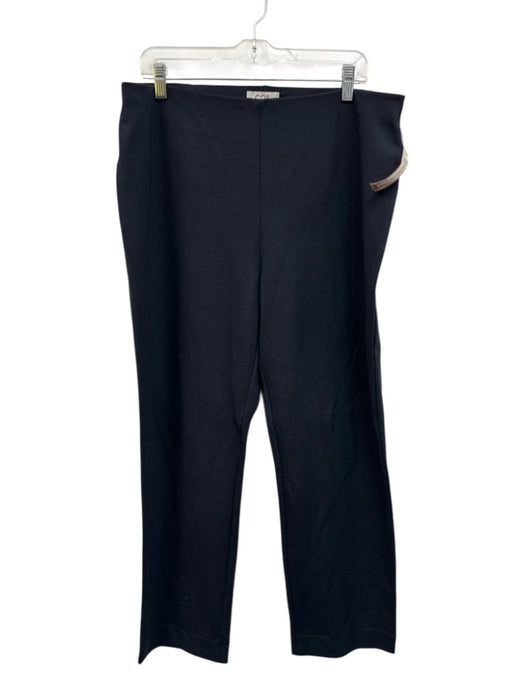 COS Size XL Navy Blue Viscose & Polyamide Elastic Waistband Stretch Pants Navy Blue / XL