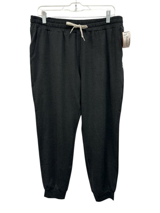 Vuori Size L Black Polyester & Elastane Elastic Drawstring Waist Jogger Pants Black / L
