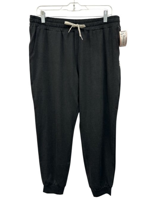 Vuori Size L Black Polyester & Elastane Elastic Drawstring Waist Jogger Pants Black / L