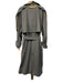 Zara Size M Gray & Beige Polyester & Wool Long Sleeve Buttons Trench Coat Gray & Beige / M