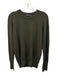 Zara Size XL Dark Green Viscose & Polyamide Long Sleeve Knit Gold Buttons Top Dark Green / XL