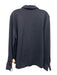 COS Size XL Navy Blue Viscose & Polyamide Long Sleeve Buttons Collar Top Navy Blue / XL