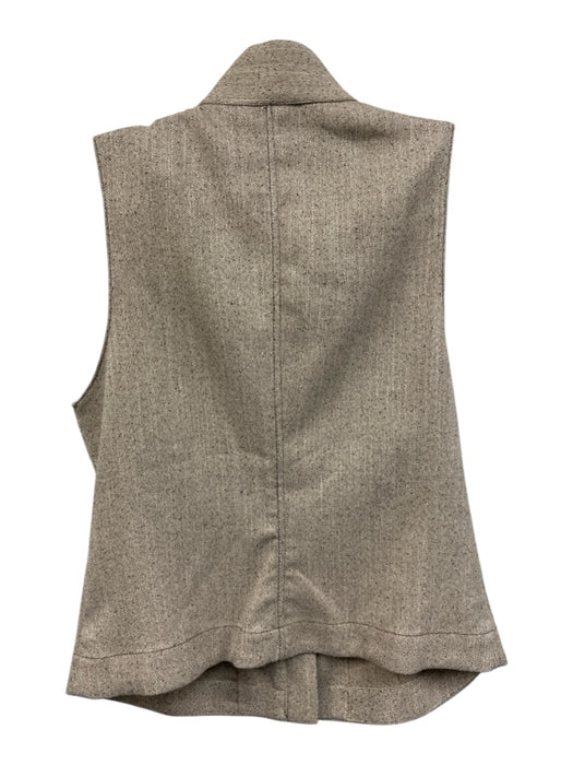 Zara Size L/XL Beige & Black Polyester & Viscose Pockets Herringbone Skirt Set Beige & Black / L/XL