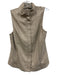 Zara Size L/XL Beige & Black Polyester & Viscose Pockets Herringbone Skirt Set Beige & Black / L/XL