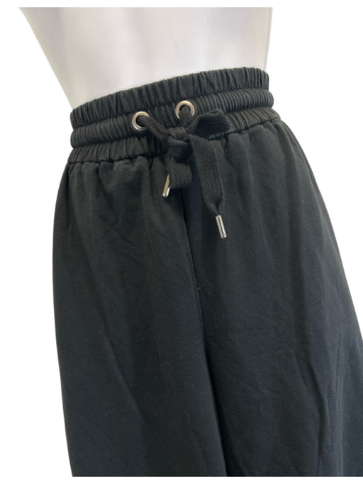 Brunello Cucinelli Size M Black Cotton & Elastane Elastic Drawstring Waist Pants Black / M