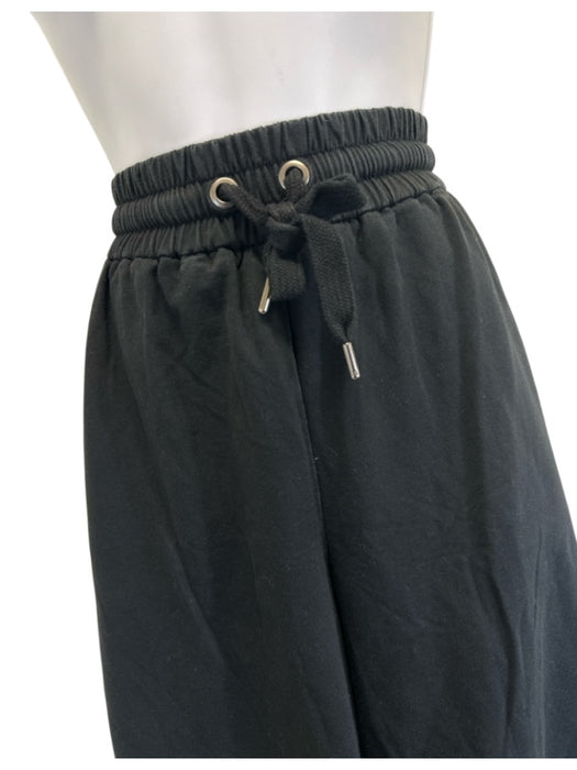 Brunello Cucinelli Size M Black Cotton & Elastane Elastic Drawstring Waist Pants Black / M