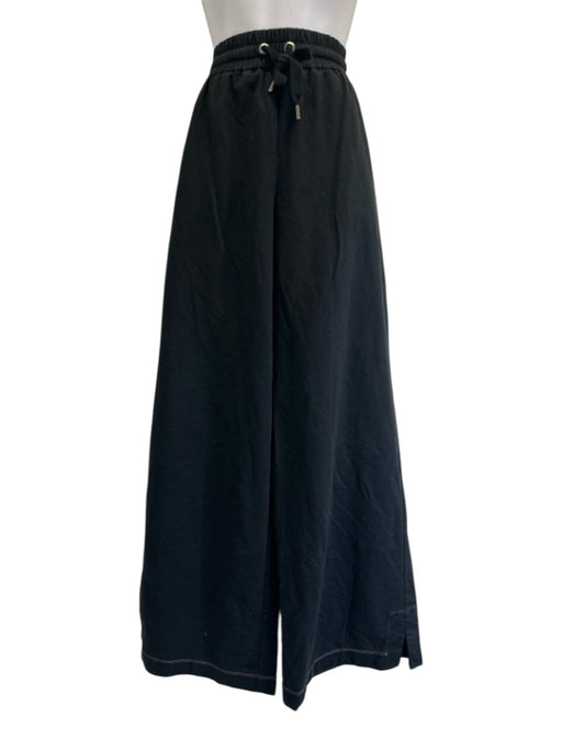 Brunello Cucinelli Size M Black Cotton & Elastane Elastic Drawstring Waist Pants Black / M