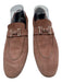Hermes Shoe Size 41 Dusty Pink Suede Silver Hardware Logo Slip On Loafers Dusty Pink / 41