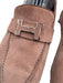 Hermes Shoe Size 41 Dusty Pink Suede Silver Hardware Logo Slip On Loafers Dusty Pink / 41