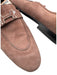 Hermes Shoe Size 41 Dusty Pink Suede Silver Hardware Logo Slip On Loafers Dusty Pink / 41