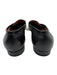 Hermes Shoe Size 41 Black Leather Silver Logo Slip On Dress Loafers Black / 41
