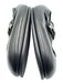 Hermes Shoe Size 41 Black Leather Silver Logo Slip On Dress Loafers Black / 41