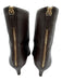 J Crew Shoe Size 10.5 Brown Leather Pointed Toe Back Zip Kitten Heel Booties Brown / 10.5