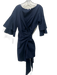 Wayf Size M Navy Wrap Flounce Hem Tiered Tie Waist Dress Navy / M