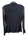 Yigal Azrouel Size Small Black Long Sleeve Lace Detail Mock Neck Back Zip Top Black / Small