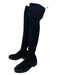 Stuart Weitzman Shoe Size 8 Black Suede Almond Toe Rubber Sole Knee High Boots Black / 8