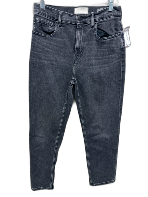 Everlane Size 28 Washed Black Cotton High Rise Zip & Button Tapered Jeans Washed Black / 28