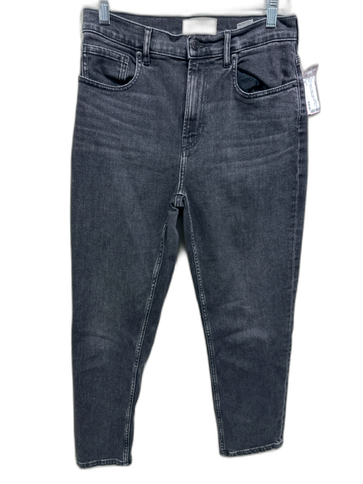 Everlane Size 28 Washed Black Cotton High Rise Zip & Button Tapered Jeans Washed Black / 28