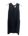 Boss Hugo Boss Size 8 Black Seam Detail V Neck Sleeveless Dress Black / 8