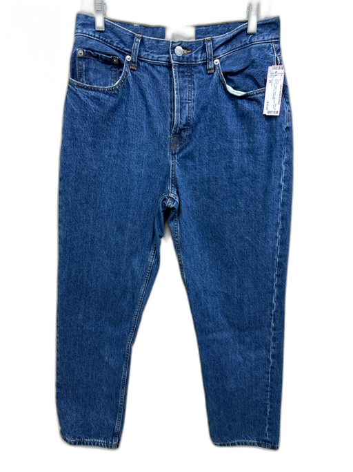 Everlane Size 29 Medium Wash Cotton High Rise Button Fly Straight Leg Jeans Medium Wash / 29