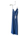 BCBG Maxazria Size XS Blue Polyester One Shoulder Draped Ruffle Maxi Gown Blue / XS