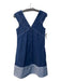 COS Size 2 Denim Cotton V Neck Sleeveless Side Zip Cuffed Dress Denim / 2