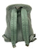 SC Jeans Green Fleece Zip Gold Hardware Backpack Bag Green / M