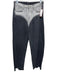 pushButton Size S Gray & Black Cotton Denim High Rise Lightning Bolt Jeans Gray & Black / S