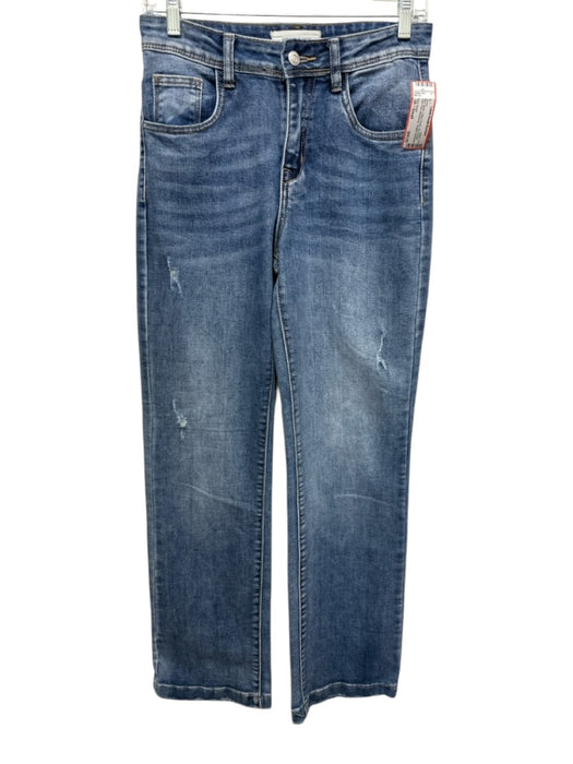 Kate Denim Size 36 / Small Med Wash Cotton Denim Zip & Button High Rise Jeans Med Wash / 36 / Small
