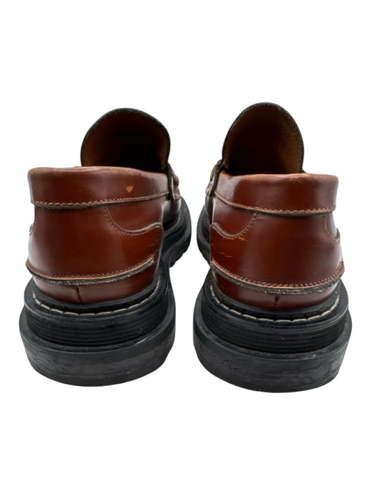 Sandro Shoe Size 40 Brown Leather Tassel Chunky Sole GHW Loafers Brown / 40