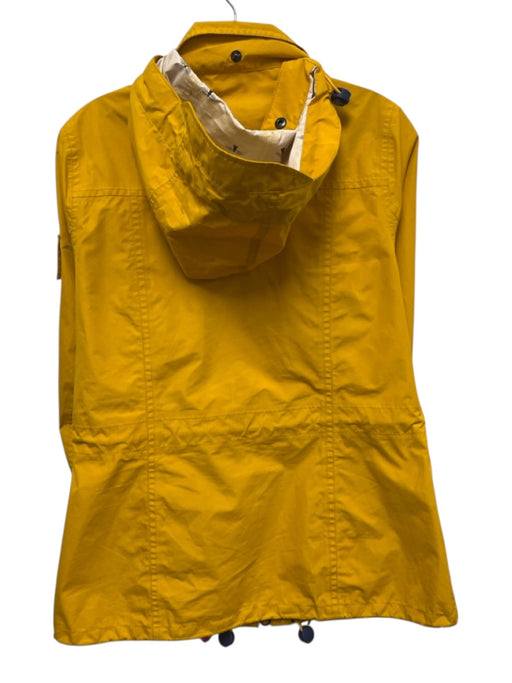 Barbour Size 6 Marigold Yellow Long Sleeve Zip & Snap Close Rain jacket Jacket Marigold Yellow / 6