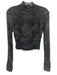 Lululemon Size 2 Black & Gray Nylon Blend Long Sleeve Camo Half Zip Sweater Black & Gray / 2