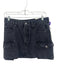 Denim Forum Size 26 Black Cotton Denim Cargo Pockets Mid Rise Mini Skirt Black / 26