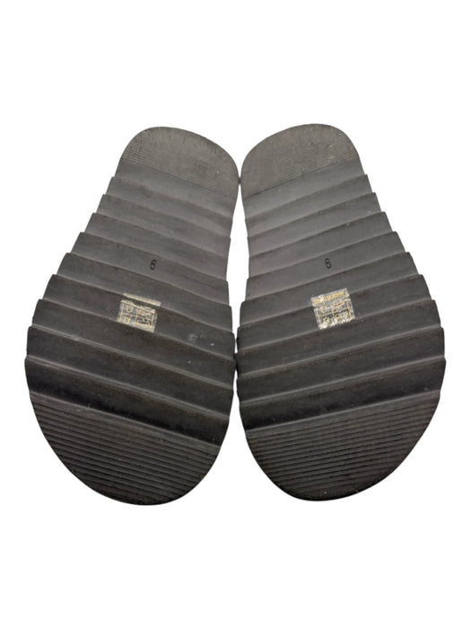 Raye Shoe Size 9 Black & Cream Leather & Synthetic Crossover Strap Sandals Black & Cream / 9