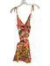 For Love & Lemons Size S Pink, Yellow, Green Polyester Spaghetti Strap Dress Pink, Yellow, Green / S