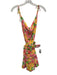 For Love & Lemons Size S Pink, Yellow, Green Polyester Spaghetti Strap Dress Pink, Yellow, Green / S