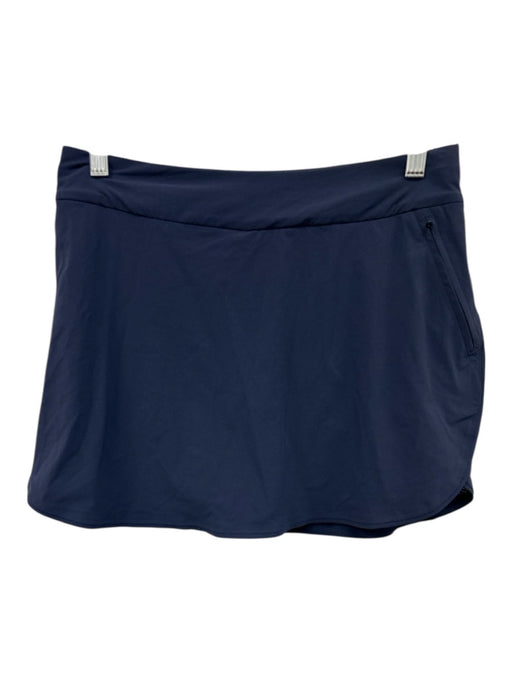 Outdoor Voices Size S Navy Blue Nylon Blend Elastic Waist Zip Pocket Skirt Navy Blue / S