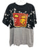 Ripple Size XL Black, Gray & Red Cotton Crew Neck Short Sleeve Graphic Print Top Black, Gray & Red / XL