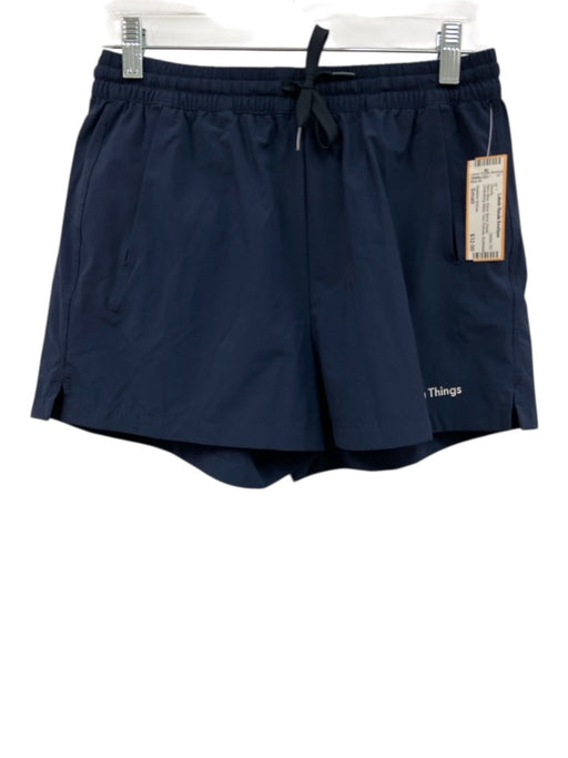 Outdoor Voices Size Small Navy Blue Nylon Blend Elastic Drawstring Waist Shorts Navy Blue / Small