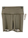 Alo Size Small Brown & White Stretch Waist Gingham bike Shorts Brown & White / Small