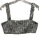Amanda Uprichard Size S/M Silver Polyester Sleeveless Sequin Cropped Skirt Set Silver / S/M