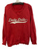 Daily Drills Size M/L Red & White Cotton Long Sleeve Logo Sweatshirt Short Set Red & White / M/L