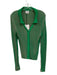 Rue Stiic Size M Pink & Green Cotton Ribbed Striped Collar Button up Cardigan Pink & Green / M